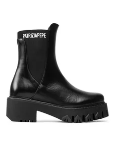 Patrizia Pepe Botki CY9814/L011-K103 Czarny - Botki damskie - miniaturka - grafika 1
