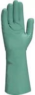 Rękawiczki jednorazowe - Rękawice z Nitrylu, flokowane, dł. 33 cm, gr. 0,40 mm zielony 9/10 - miniaturka - grafika 1