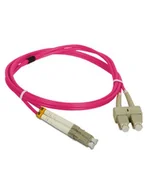 Kable światłowodowe - Patch cord MM OM4 LC-SC duplex 50/125 1.0m ALANTEC - ALANTEC - miniaturka - grafika 1