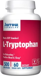 JARROW FORMULAS LTryptofan 500 mg 60 kapsułek - Aminokwasy - miniaturka - grafika 1