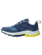 Buty trekkingowe męskie - Jack Wolfskin Męskie buty trekkingowe Cyrox Texapore Low M, Evening Sky, 47.5 EU - miniaturka - grafika 1
