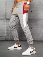 Spodnie męskie - Spodnie męskie dresowe jasnoszare Dstreet UX3204-L - miniaturka - grafika 1