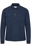 Kurtki męskie - Casual Friday Męska kurtka CFJerslev 0050 Linen Mix Jacket kurtka, 194013 / granatowa, XL, 194013/Dark Navy, XL - miniaturka - grafika 1