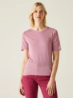 Koszulki sportowe damskie - Regatta Koszulka funkcyjna "Fingal II" w kolorze jasnoróżowym - miniaturka - grafika 1