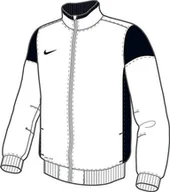 Kurtki damskie - Nike Bluza damska Sideline Knit Academy 14 kurtka, biała/czarna, L - miniaturka - grafika 1