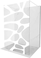 Ścianki i drzwi prysznicowe - Mexen Kioto ścianka prysznicowa wolnostojąca 110 x 200 cm, biały wzór 8 mm, biała - 800-110-002-20-97 - miniaturka - grafika 1