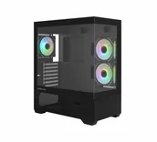 Obudowy komputerowe - Zalman Obudowa CHRONIX V2 Mid Tower ARGB fan x3 czarna CHRONIX V2 Black - miniaturka - grafika 1