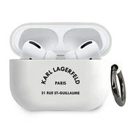 Akcesoria do słuchawek - Apple Karl Lagerfeld ETUI KARL LAGERFELD SILICONE COVER WHITE DO - AIRPODS PRO KF000553 - miniaturka - grafika 1