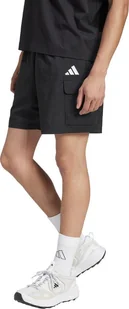 Spodenki męskie adidas Essentials Small Logo Cargo Chelsea czarne JF3530 M - Spodnie sportowe męskie - miniaturka - grafika 1