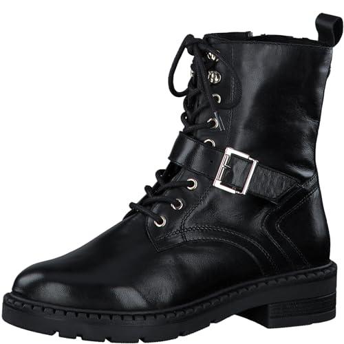 MARCO TOZZI Buty damskie Bootie Laced 2-25234-43 półdługie kozaki, czarny, 39 EU
