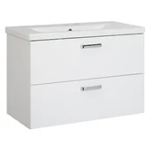 Szafki łazienkowe - Astor Toscania umywalka z szafką 80 cm biały połysk AM-TOC-800-02 - miniaturka - grafika 1