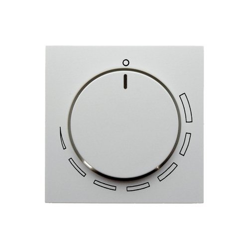 Hager polo Berker S.1/B.3/B.7 Glas Element centralny z pokrętłem regulacyjnym do regulatora obrotów śnieżnobiały połysk 11378929 11378929