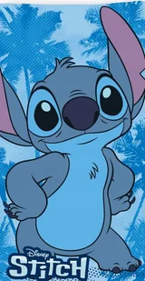 Ręcznik kąpielowy plażowy szybkoschnący Lilo I Stitch niebieski 70x140 - Okrycia kąpielowe dla dzieci - miniaturka - grafika 1
