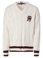 Swetry męskie - Tommy Hilfiger - Sweter męski, biały - miniaturka - grafika 1