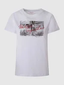 Koszulki i topy damskie - Pepe Jeans Koszulka w kolorze białym - miniaturka - grafika 1