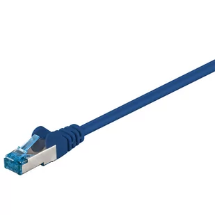 Kabel Lan Patchcord Cat 6A S/ftp niebieski 2m - Patchcordy - miniaturka - grafika 1