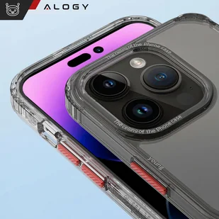 Etui na telefon Alogy Protective Case obudowa ochronna do Apple iPhone 14 Pro Czarno-przezroczyste - Etui i futerały do telefonów - miniaturka - grafika 5