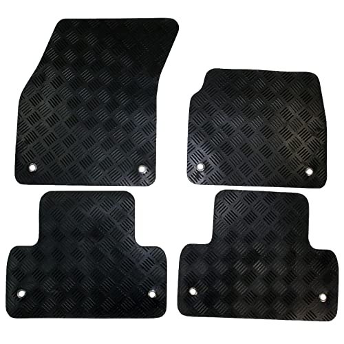 Zestaw gumowych dywaników samochodowych kompatybilny / zamiennik dla Chevrolet Captiva (7 siedzeń) (roczniki 2007-2011) dopasowane maty, wytrzymałe, wodoodporne, antypoślizgowe