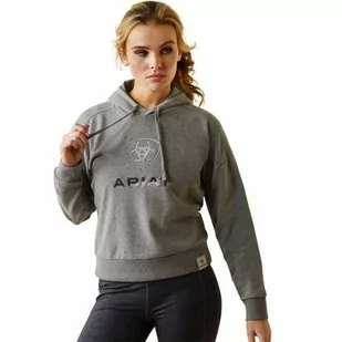 Ariat Bluza damska JUST HOODIE - heather grey - Akcesoria jeździeckie - miniaturka - grafika 1