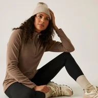 Bluzy sportowe damskie - Regatta Polar damski z suwakiem 1/2 Sweethart Brązowy, Rozmiar: 50 - miniaturka - grafika 1