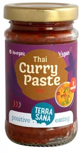 TERRASANA (nap. kokos, kremy orz., syr. PASTA CZERWONE CURRY BIO 120 g - TERRASANA - Pasty warzywne - miniaturka - grafika 1