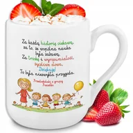 Kubki - KUBEK BIAŁY IDELANY PREZENT DLA PRZEDSZKOLANKI NA ZAKOŃCZENIE ROKU IMIĘ - miniaturka - grafika 1