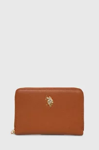 U.S. Polo Assn. portfel damski kolor brązowy - Portfele - miniaturka - grafika 1