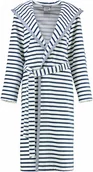Szlafroki damskie - Cawo Szlafrok damski Breton Hooded Navy - miniaturka - grafika 1