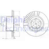 Tarcze hamulcowe - Tarcza hamulcowa DELPHI BG3737C - miniaturka - grafika 1