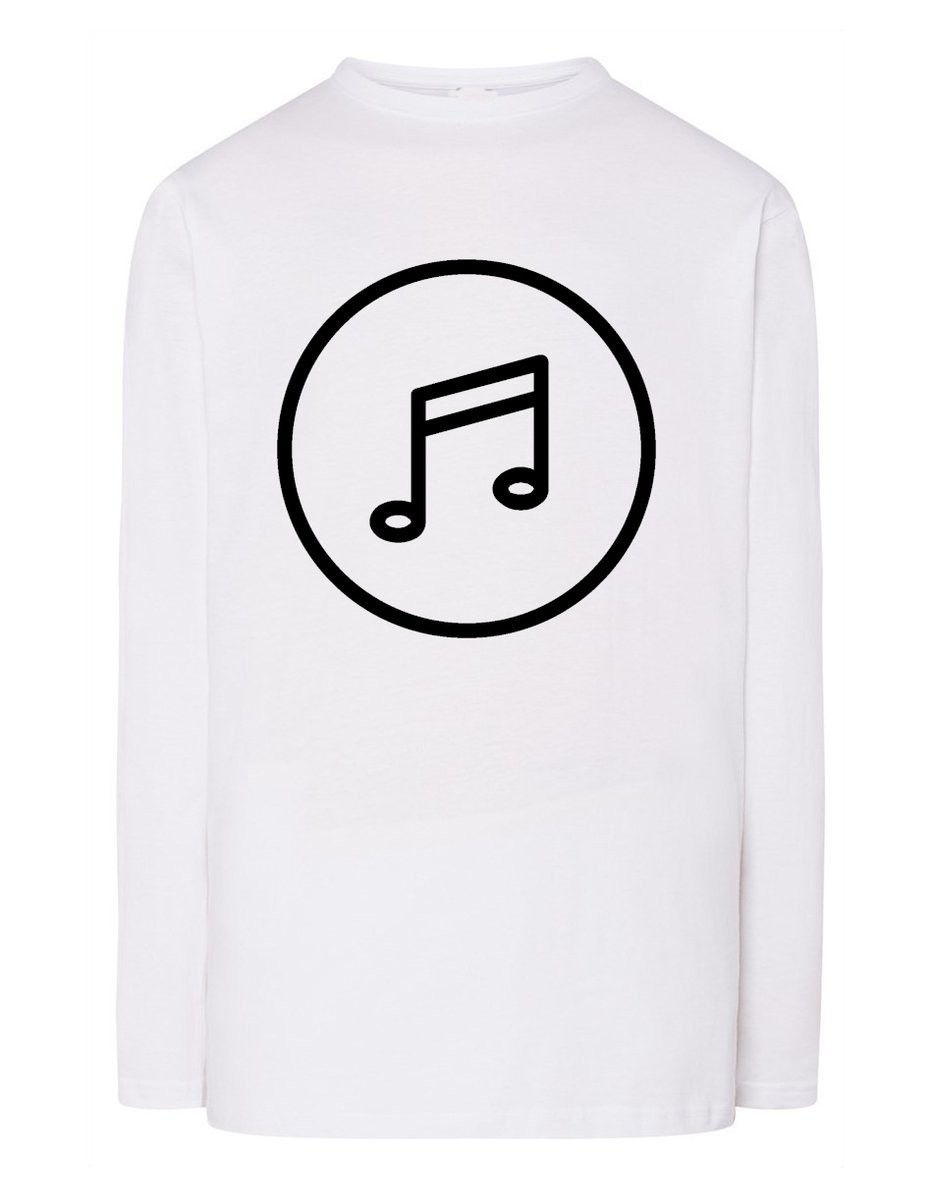 Longsleeve fajny nadruk Nuta Muzyka r.XL