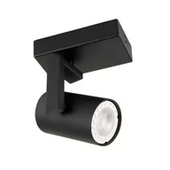 Lampy sufitowe - Italux Sufitowa LAMPA plafon MOLA SPL-2846-1 BL regulowana OPRAWA metalowy reflektorek spot czarny SPL-2846-1 BL - miniaturka - grafika 1