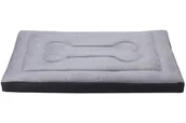 Legowiska dla psów - Legowisko materac dla psa Welsti szary futerko kość M 70x50 wigofil - miniaturka - grafika 1