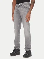 Spodnie męskie - Tommy Jeans Jeansy Scanton DM0DM21379 Szary Slim Fit - miniaturka - grafika 1