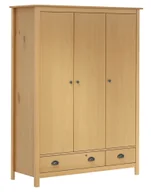 Szafy - Trzydrzwiowa klasyczna szafa miodowy brąz K2-W15 - miniaturka - grafika 1