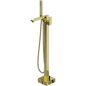 Baterie umywalkowe - Mexen Urano wolnostojąca bateria wannowa, złota - miniaturka - grafika 1