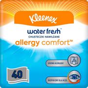 Chusteczki higieniczne - Kleenex Nawilżane chusteczki dla alergików Water Fresh Wipes Allergy Comfort 40 szt. - miniaturka - grafika 1