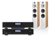 Zestawy stereo - Rotel A14 MKII (czarny) + CD14 MKII (czarny) + 603 S3 (dąb) - miniaturka - grafika 1