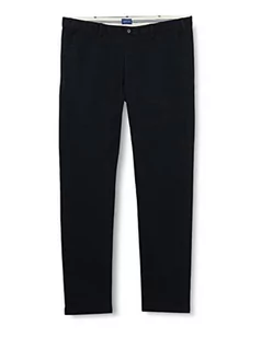 GANT Spodnie męskie Hallden Comfort Super Chinos, grantowy, 34 PL - Spodnie męskie - miniaturka - grafika 1