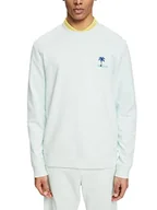 Bluzy męskie - ESPRIT Bluza męska, 391/jasnozielony (Aqua Green) 2, S - miniaturka - grafika 1