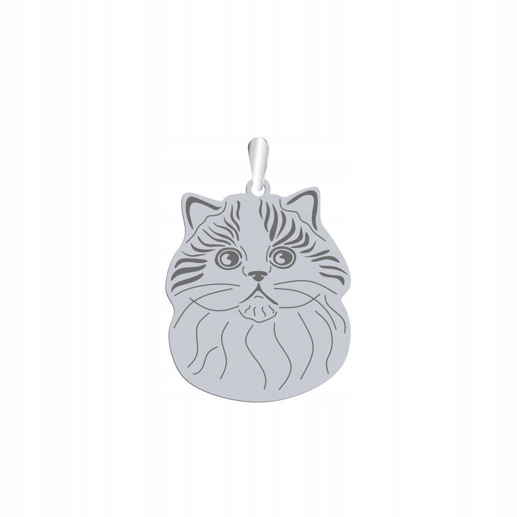Zawieszka Srebrna Kot Szkocki Straight 925 Biżuteria Kobieta GRAWER GRATIS