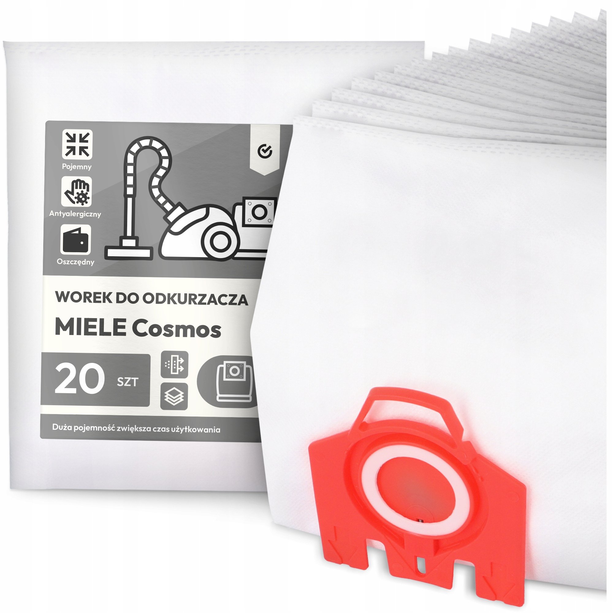 20x Worek do Odkurzacza Miele Cosmos Syntetyczny Duży Mocny Torba Worki G9