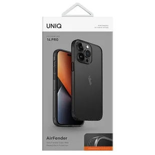 UNIQ etui Air Fender iPhone 14 Pro 6,1" szary/smoked grey tinted - Etui i futerały do telefonów - miniaturka - grafika 10