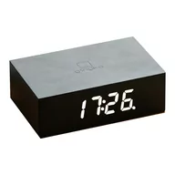 Zegary - Czarny budzik LED Gingko Flip Click - miniaturka - grafika 1