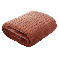 Koce - Euro Firany Koc 70 x 160 Flanelowy Design Cindy2 Cegła 1201731 - miniaturka - grafika 1