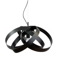 Lampy sufitowe - 1143 Lampa wisząca FLORES czarna - miniaturka - grafika 1