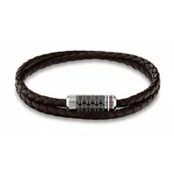 Bransolety męskie - Bransoletka Męska Tommy Hilfiger 2790325 Skórzany 20 cm - miniaturka - grafika 1