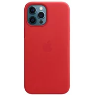 Etui i futerały do telefonów - Apple Skórzane etui iPhone 12 Pro Max PRODUCT RED - miniaturka - grafika 1