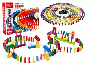Domino Klocki Drewniane Duża Układanka 1000 El. - Układanki dla dzieci - miniaturka - grafika 1