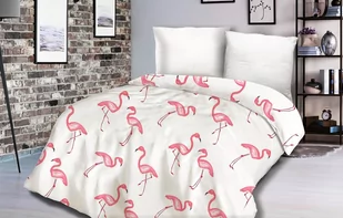 Pościel satyna bawełniana(W) FLAMINGI/200x220 EXCLUSIVE POSATBAW/200X220/FLAM - Pościel - miniaturka - grafika 1