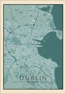 Plakaty - Galeria Plakatu, Dublin mapa vintage, 21x29,7 cm - miniaturka - grafika 1